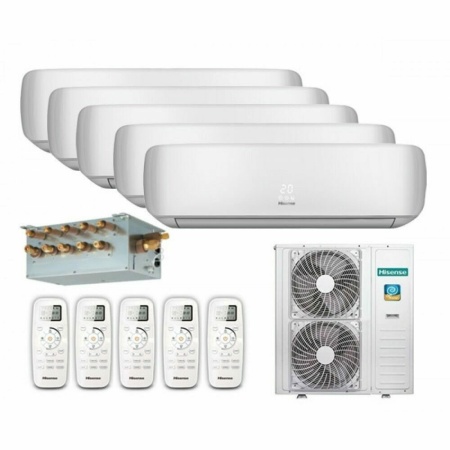 Мультисплит-система Hisense AMW-42U4SE + AMS-09UR4SVETG67*3 + AMS-12UR4SVETG67*2